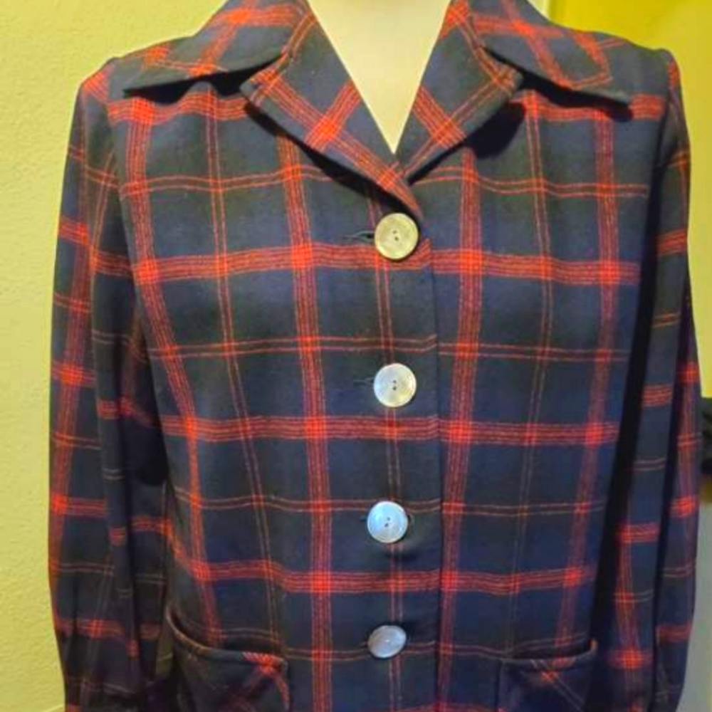 Pendleton Wool 49er Jacket with MOP Buttons.